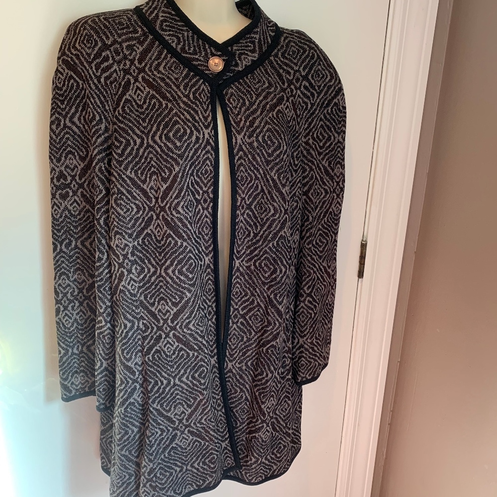 St. John black label sweater jacket